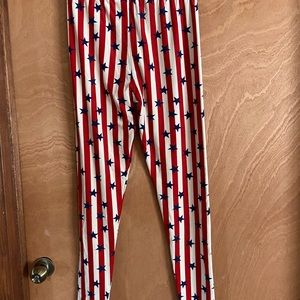 Leggings, plus size, NWOT, patriotic